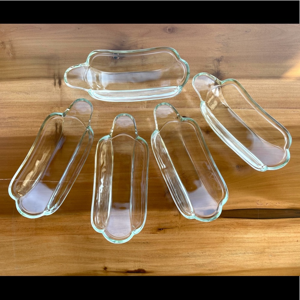 Set Ol Fashion Banana Split Boats Set of 5